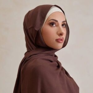 Zahra the Label Brown Rayon Hijab in Sana, Out of Stock